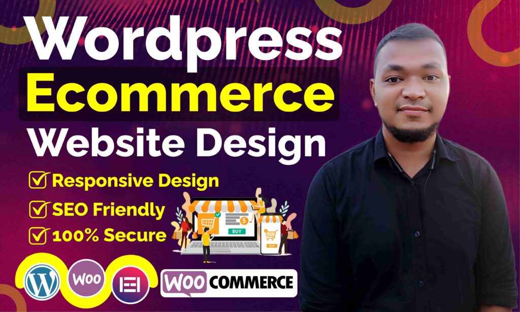 I will create ecommerce website online store by woocommerce elementor pro 1 ecommerce website